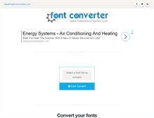 Tablet Screenshot of freefontconverter.com